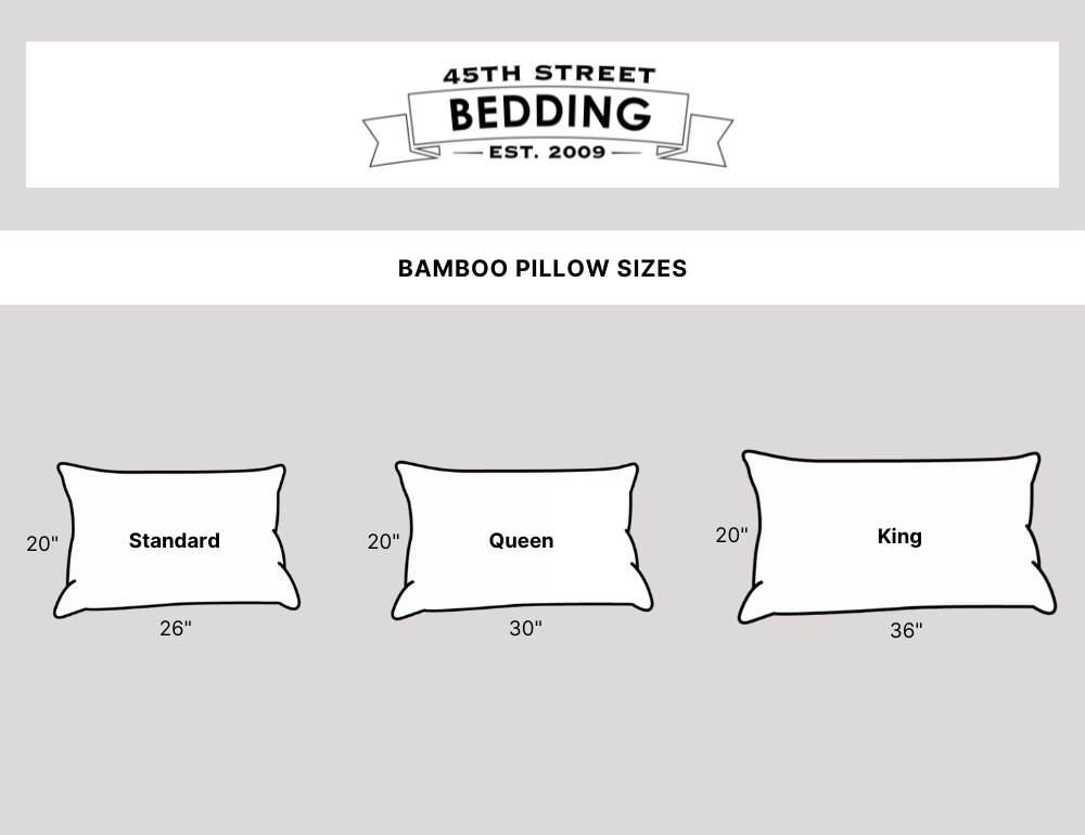Bamboo Pillow Sizes_45th St Bedding