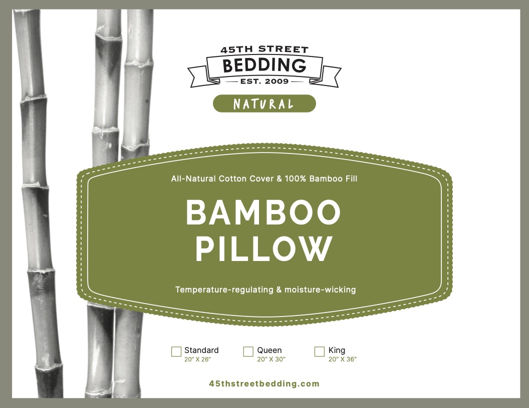 Bamboo Pillow_Package Insert_45th St Bedding