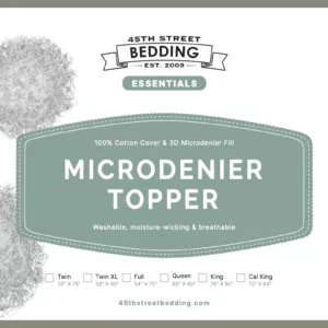 Microdenier Topper_Label_45th St Bedding