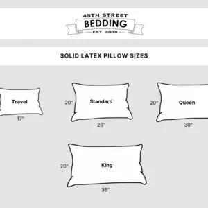 Solid Latex Pillow_Sizes_45th St Bedding