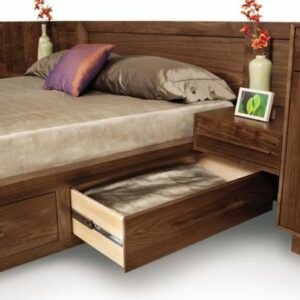 Moduluxe-Storage-Bed-Open-drawer-walnut_Copeland