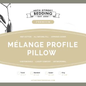 Melange Profile Pillow _Insert_45th St Bedding