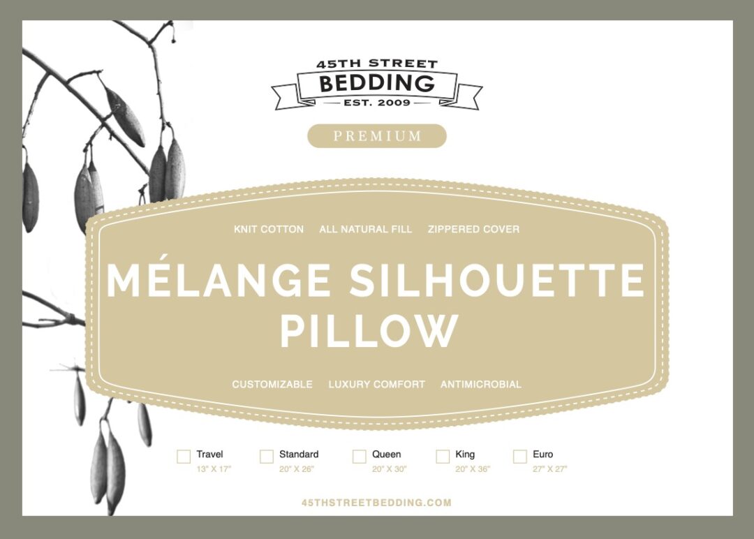 Melange Silhouette Pillow_Insert_45th St Bedding