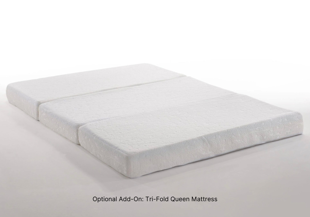 Tri-fold Queen Mattress for Night & Day Cabinet Beds