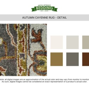Autumn Cayenne Rug Detail_45th St Bedding_