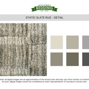 Static Slate Rug Detail_45th St Bedding_