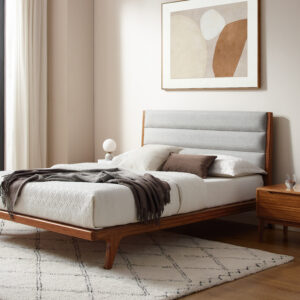 Mercury Platform Bed-Amber Bamboo_Lifestyle image_Greenington