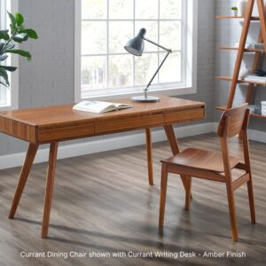 Currant Dining Chair and Currant Writing Desk_Amber Bamboo_Greenington Lifestyle