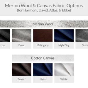 Hastens Headboard Wool Canvas Fabric Options