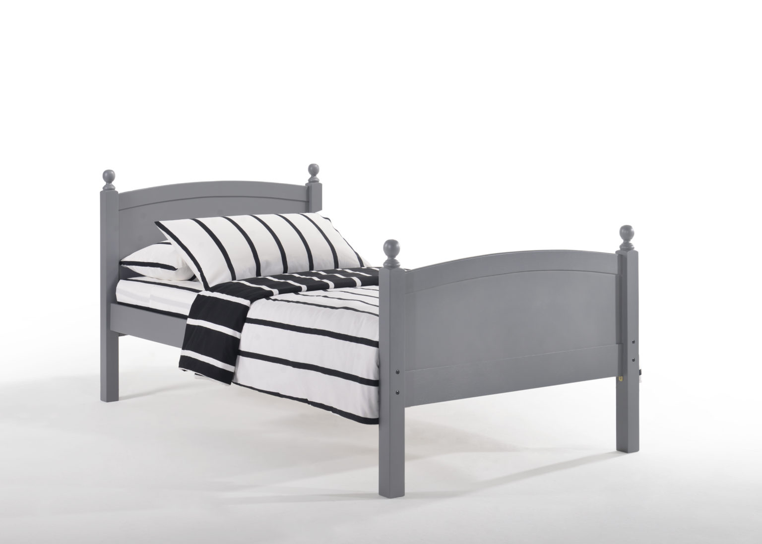 Twin Zest Licorice Bed in Gray