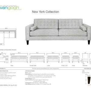 New York Sofa Collection_Dimensions_Van Gogh Designs