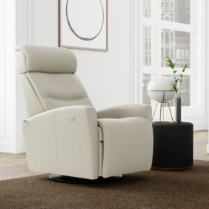 Milan Recliner_Astro Line Leather_Cement_Fjords