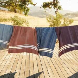 Supersoft Cirrus Organic Cotton Throw Blankets All Colors