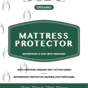 Organic Waterproof Mattress Protector_Label_45th St Bedding