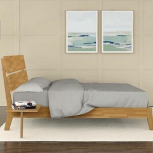 Linn Bed in Cherry-Natural Finish_Side LIfestyle View_Copeland