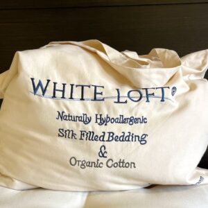 Silk Filled Comforter Storage Bag_White Loft