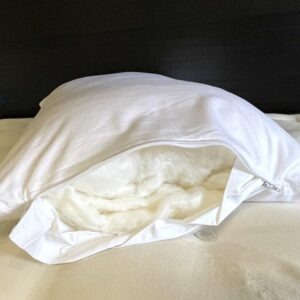 Silk Filled Pillow_Inside View_White Loft