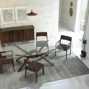 Exeter Glass Top Dining Table_Lifestyle