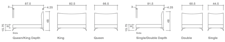Kenna Bed Dimensions