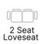2 Seat Loveseat