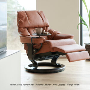 Reno Classic Power Chair_Paloma Leather New Cognac_Wenge Finish
