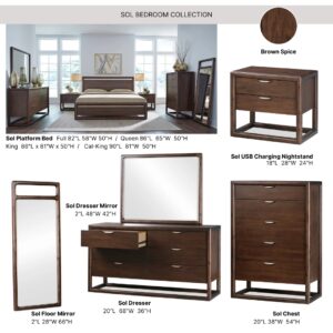 Sol Bedroom Collection_Brown Spice_Modus Furniture