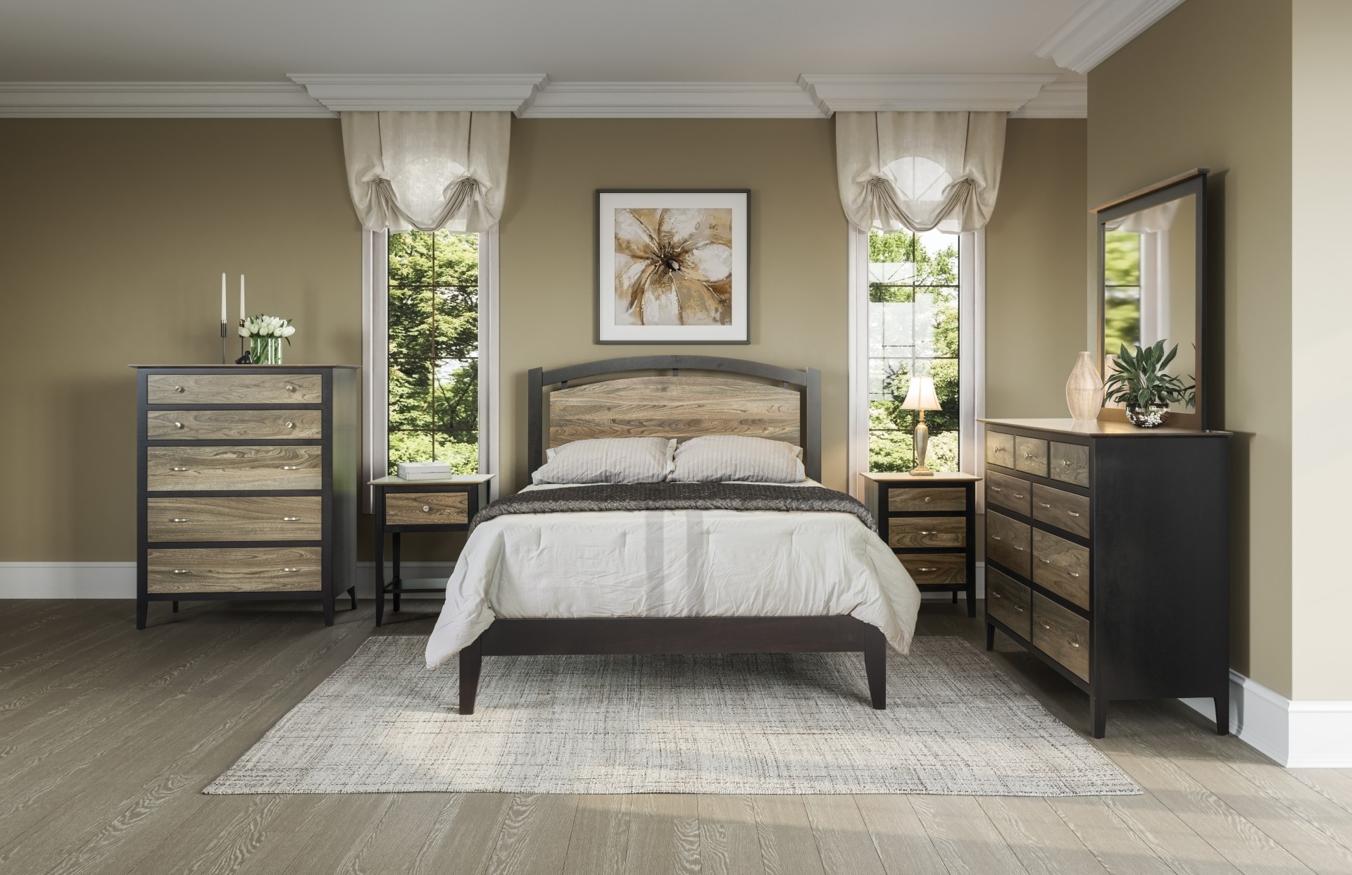 Berkeley Bedroom Collection-grey-elm-gunsmoke-brown-maple_Barkman Furniture