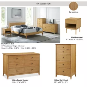 Ria-Willow_Bedroom Collection_Caramelized_Greenington