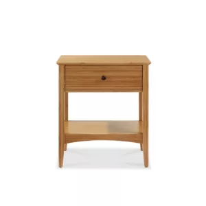 Willow Nightstand_Caramelized_Front View_Greenington