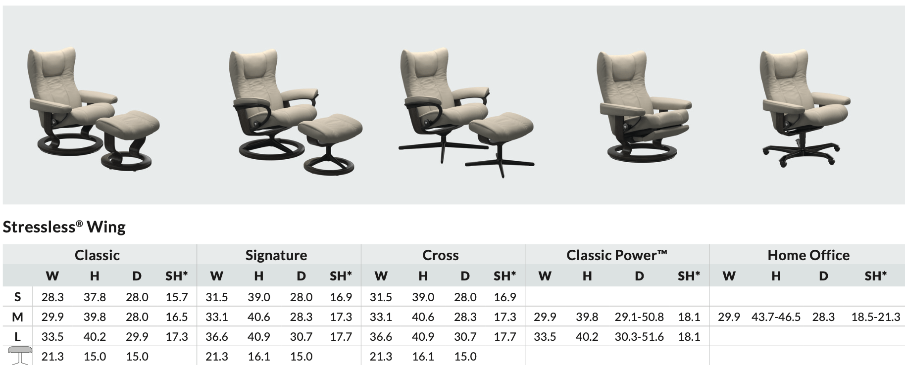 Wing Dimensions_Stressless 2024