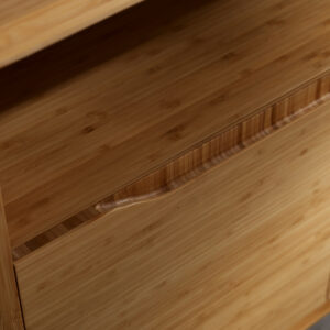 Currant Media Cabinet_Caramelized Bamboo_Door detail_Greenington