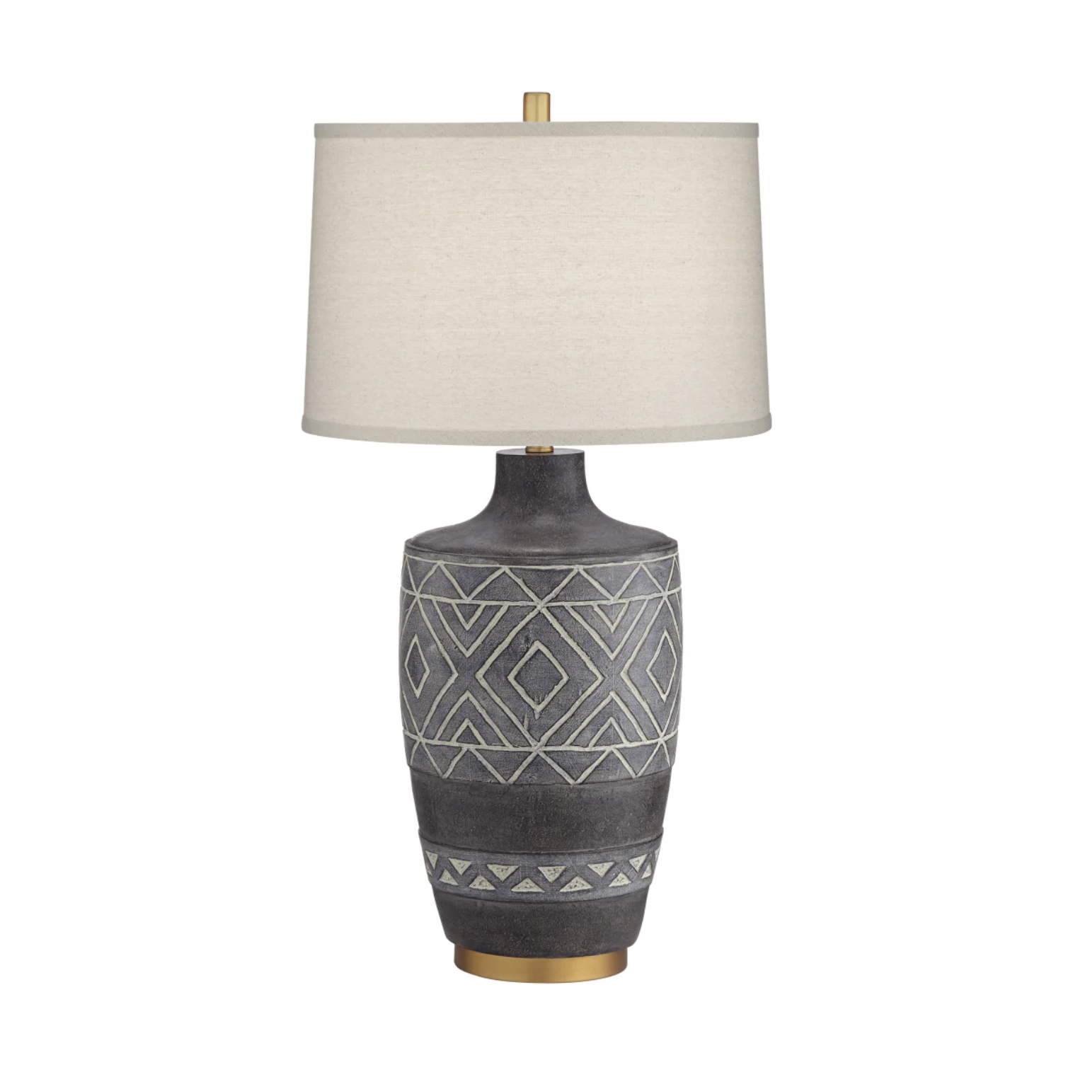 Mesa Table Lamp _Black-Ethnic Pattern_Pacific Coast Lighting