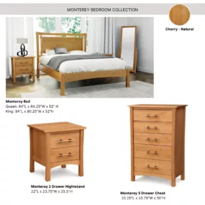 Monterey Bedroom Collection_Cherry-Natural Finish_Copeland