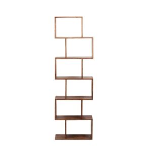 Portola Cube Bookcase_Walnut Finish_Front View_Porter Designs