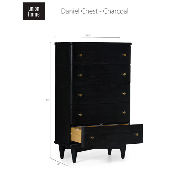 Daniel Chest_Charcoal Oil Finish_Union Home_with Dimensions