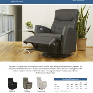 Oslo Recliner Product Sheet_Fjords USA