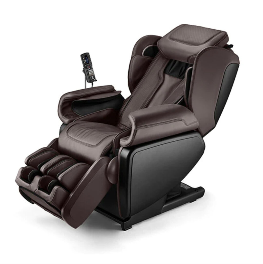 Kagra Massage Chair_Brown_Front angle View_Synca Wellness