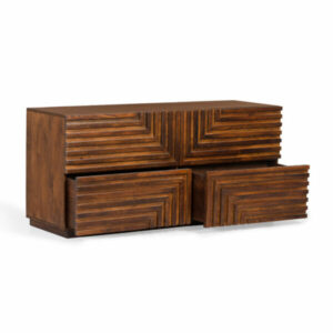 Maze Wood Low Dresser_Bottom Drawers Open View_Union Home