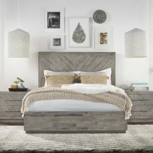 Alexandra Platform Bed_Rustic Latte_Lifestyle 01_Modus Furniture