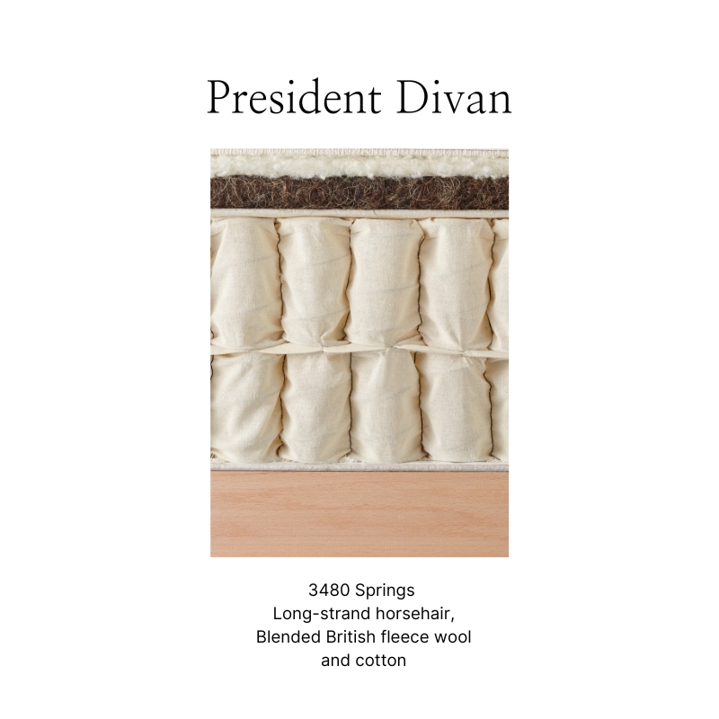President Divan_Cut Through_Vispring