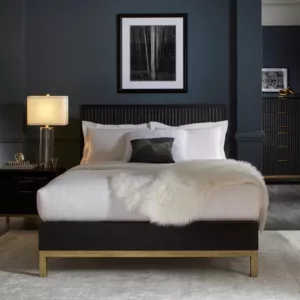 Kentfield Platform Bed_Black Drifted Oak_Lifestyle_Modus Furniture
