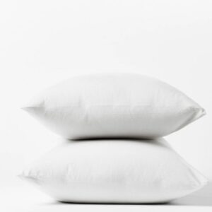 Crinkled Percale Organic Pillow Cases_Alpine White_Coyuchi